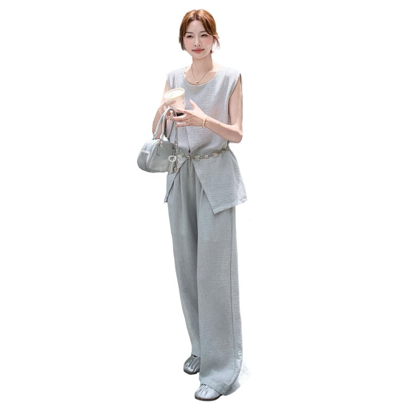 2025夏季新款套装两件套配腰带RF2C29-6853#-P175-K258,女装套装/套裙,2C290