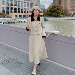 [现货】小香风上衣半身裙套装两件套8812 P165 K228图片