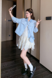 2026春季新款现货休闲水洗配小包牛仔外套2609-p150-k248，女装短外套，2B115
