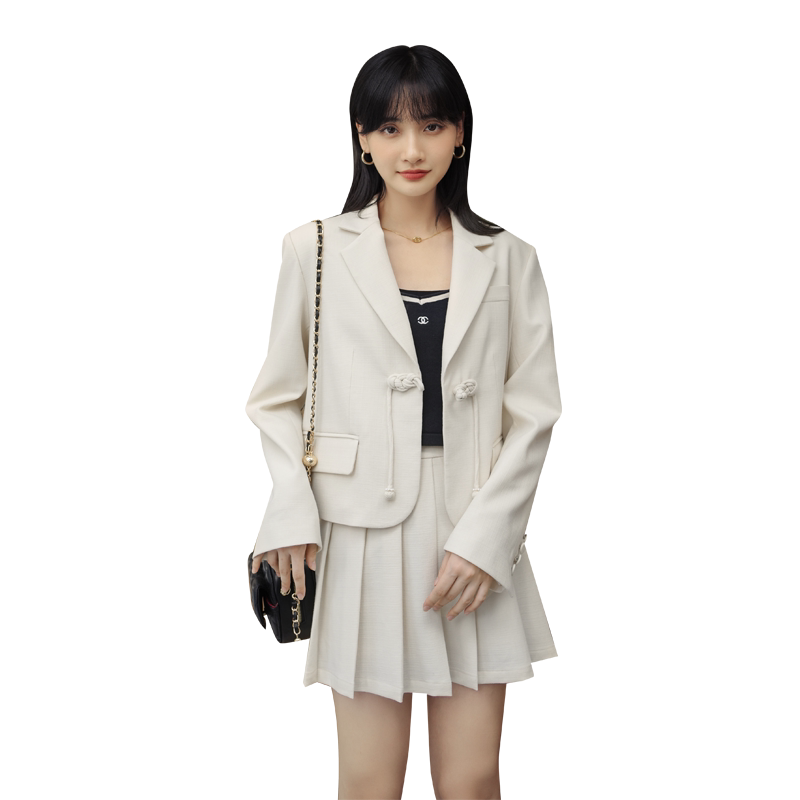 现货风小香风盘扣套装P165-k218,女装套装/套裙,2C299