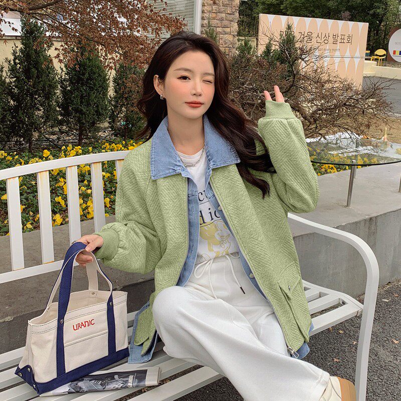 【新款 档口现货】2025新款秋牛仔女装韩版休闲外套P125图片