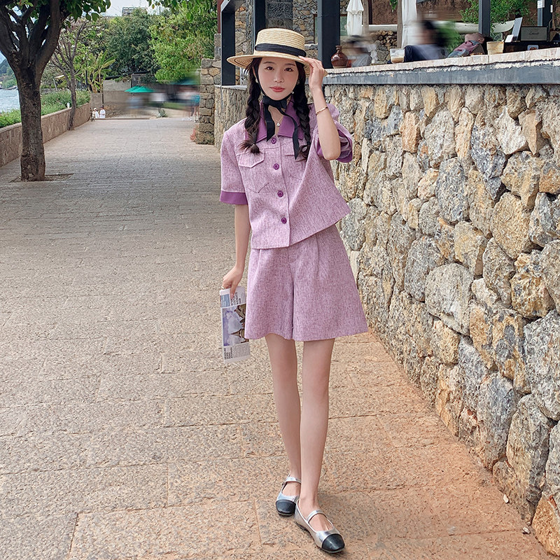 【夏款现货】时尚通勤拼色小香风套装088-2393p145k198,女装套装/套裙,2C088