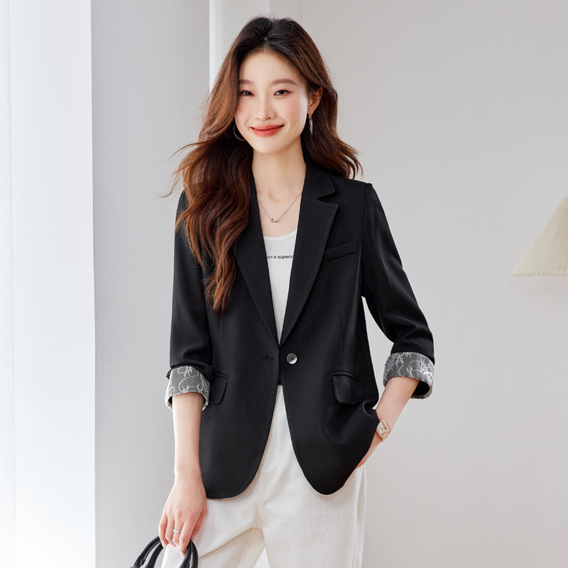 高级感通勤粉色西装外套女2025春秋新款修身气质百搭休闲西服上衣,女装西装,唯婧