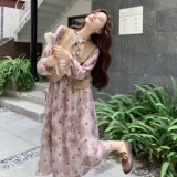 法式高级感气质西装马甲套装裙女2025春秋季新款显瘦连衣裙两件套，女装套装/套裙，2C307