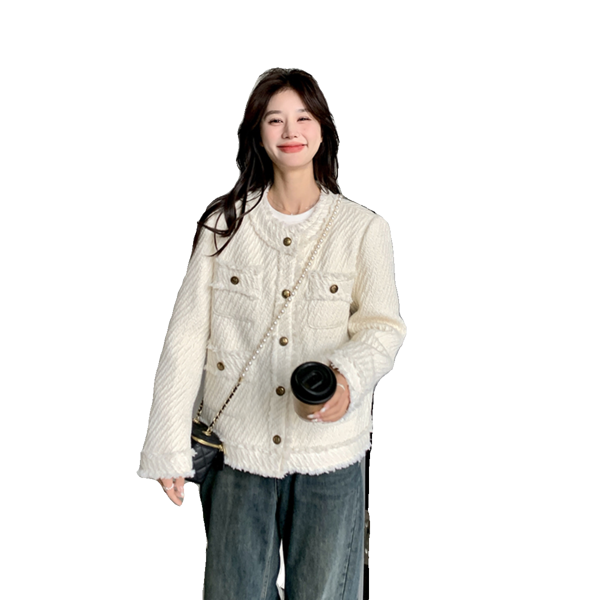 新品高品质小香风外套2C195-9233-P175控258,女装短外套,2C196
