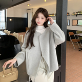 【大货】新中式风双面羊绒70毛2C200-Y605-P275-K378，女装毛呢外套，2C200