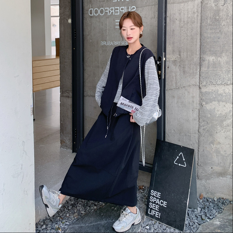 现货条纹针织三件套2C093-6652-P175-K248,女装套装/套裙,2C093