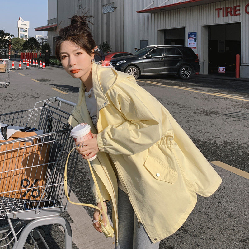【现货】2025秋装新款韩版休闲时尚风衣外套女177-p140-k190,女装风衣,2C266