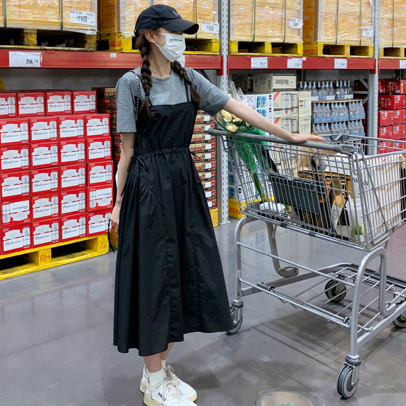 【现货】夏季针织T恤拼接连衣裙假两件8617P115K168,女装连衣裙,2C111