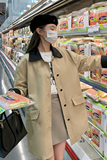 独特超好看卡其色中长款风衣外套女春秋2025年新款韩系高级感大衣，女装风衣，2C299
