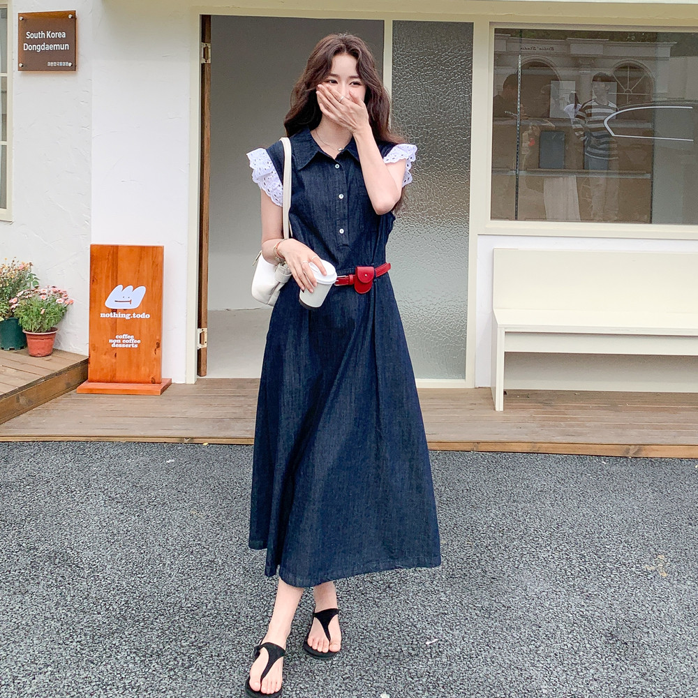 【大货已出】短袖牛仔连衣裙女2025夏季2C227/2532/P155K208,女装连衣裙,2C227