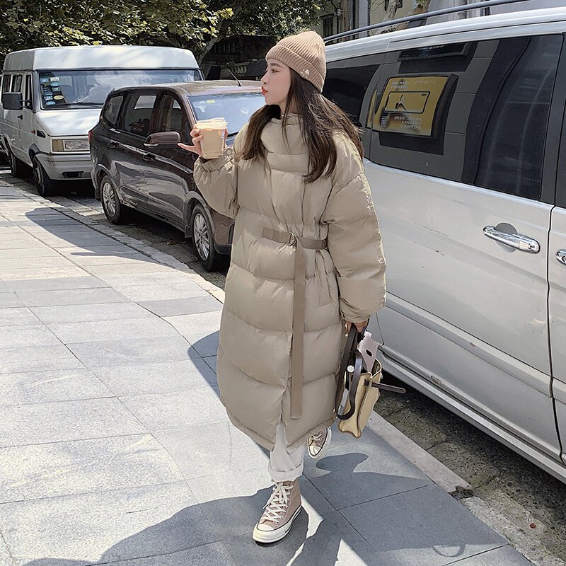 韩式学院风中长款棉衣P185K278,女装棉衣/棉服,2C333