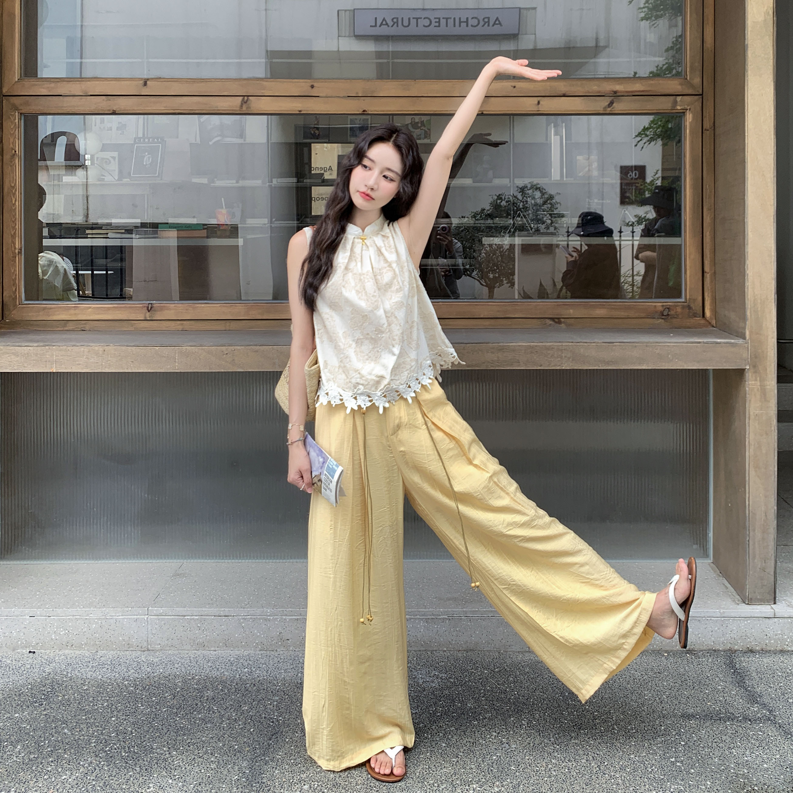 现货夏款新中式休闲套装2C122-F156-P165-K248,女装套装/套裙,2C122