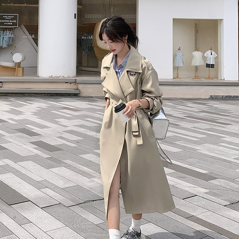【现货】韩版休闲中长款风衣外套女2C238-21670-P135控199,女装风衣,2C238
