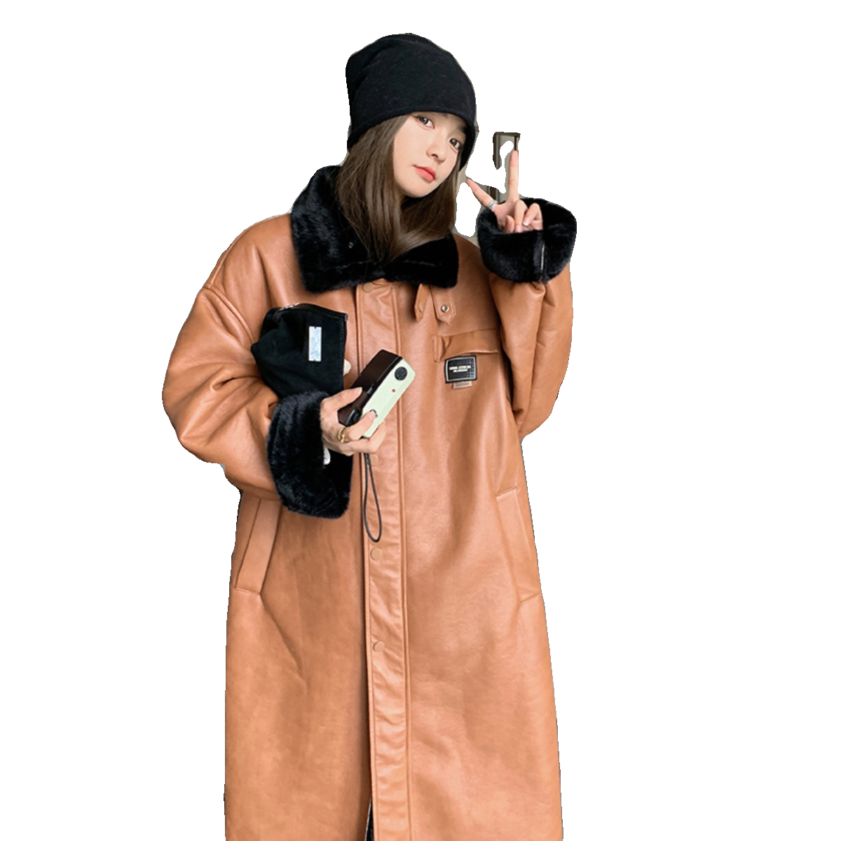 2025冬装新品中长款皮毛一体2620P199K298,女装皮草,2C103