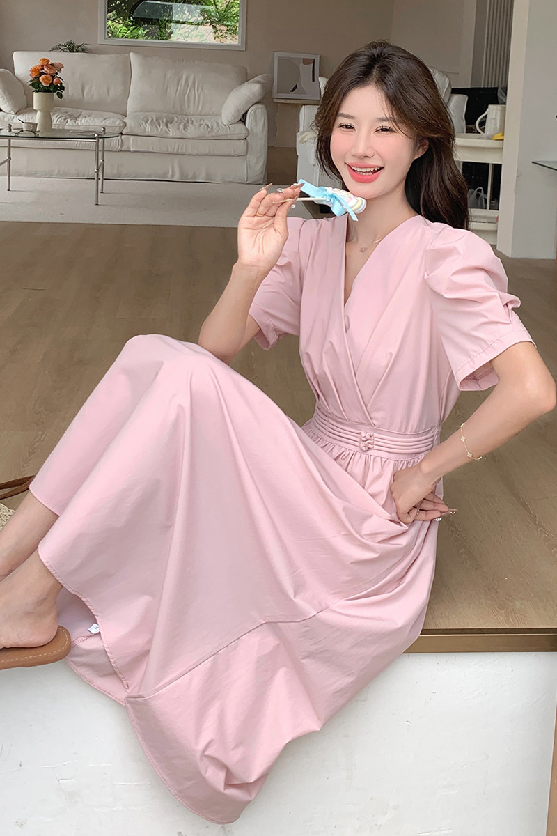 【现货】敲好看风百搭连衣裙c088-6633P105K158,女装连衣裙,2C088