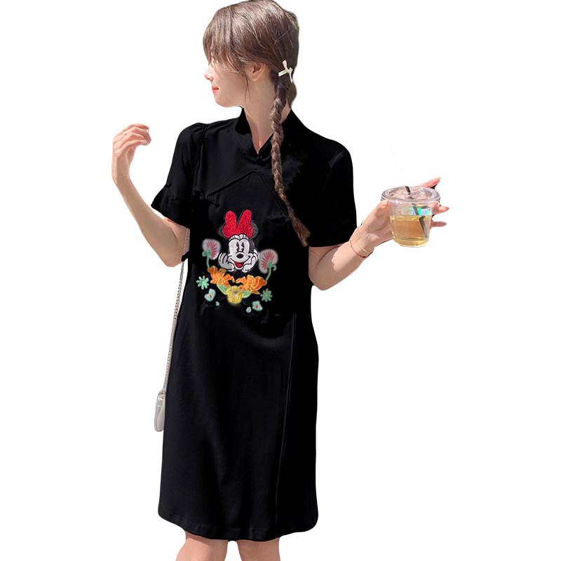 【现货】S新中式改良旗袍连衣裙P115-K165,女装连衣裙,2C081
