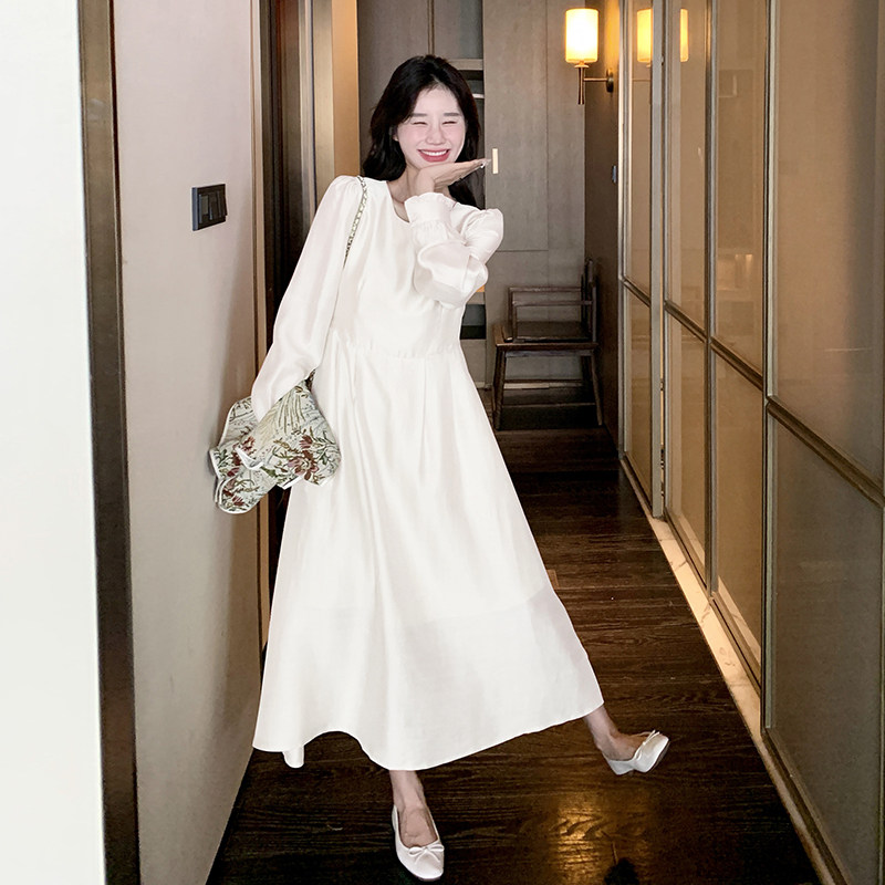 新中式国风马甲连衣裙两件套女春秋2025新款复古显瘦中长A字裙子,女装连衣裙,2C262