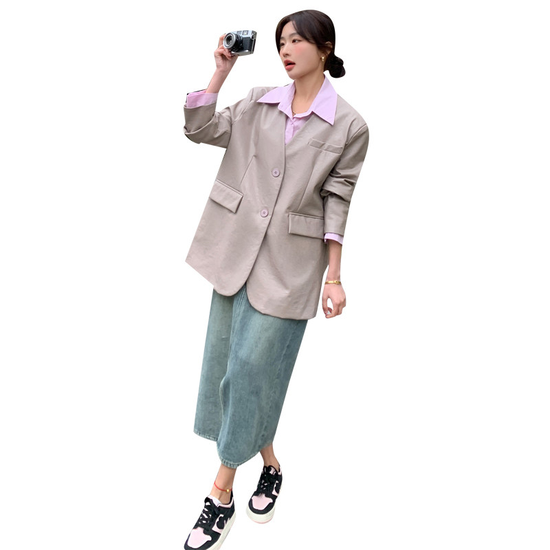 大量现货#2025秋装西装外套#2C133-815-P145-K198,女装皮衣,2C133