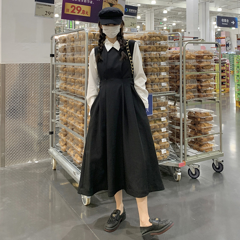 【现货】2026春装新款两件套高腰显瘦连衣裙2C166-3035P155控218,女装连衣裙,2C166