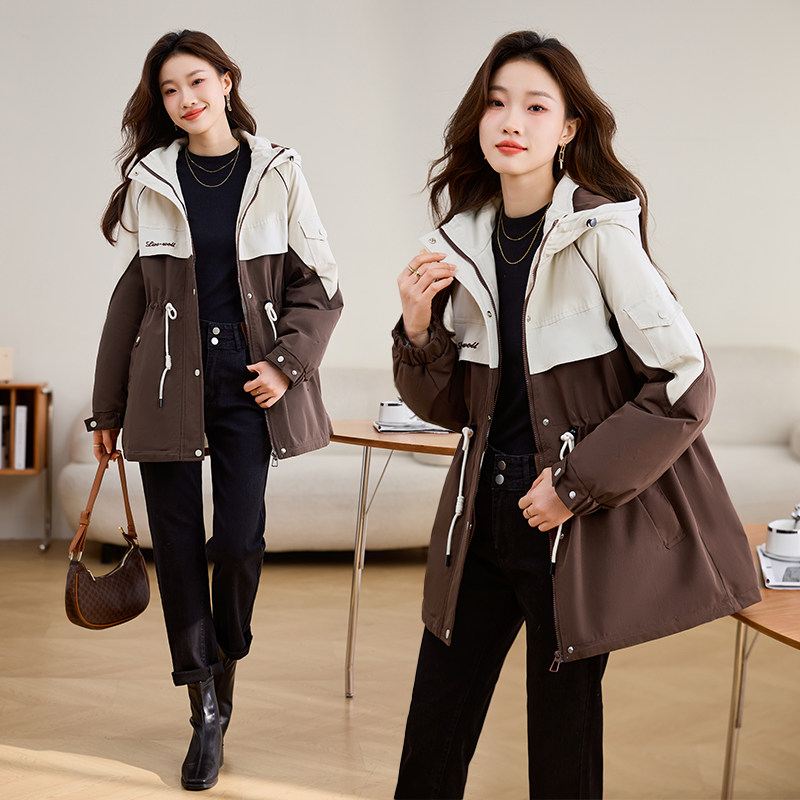 2025年冬季羽绒派克服女时尚潮流款，女装派克服，梦依缘,女装派克服,梦依缘