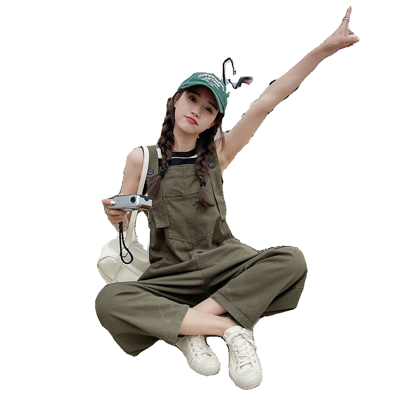 2C-177-C27-P115-K178小众设计新款工装背带裤女夏季2024减龄盐系,女装休闲裤,2C177