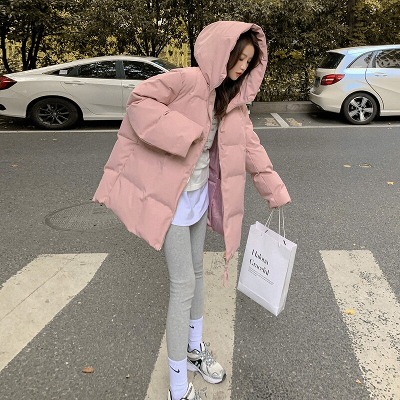 小个子羽绒棉服女2025冬季新款韩系慵懒风高级感,女装羽绒服,2C177