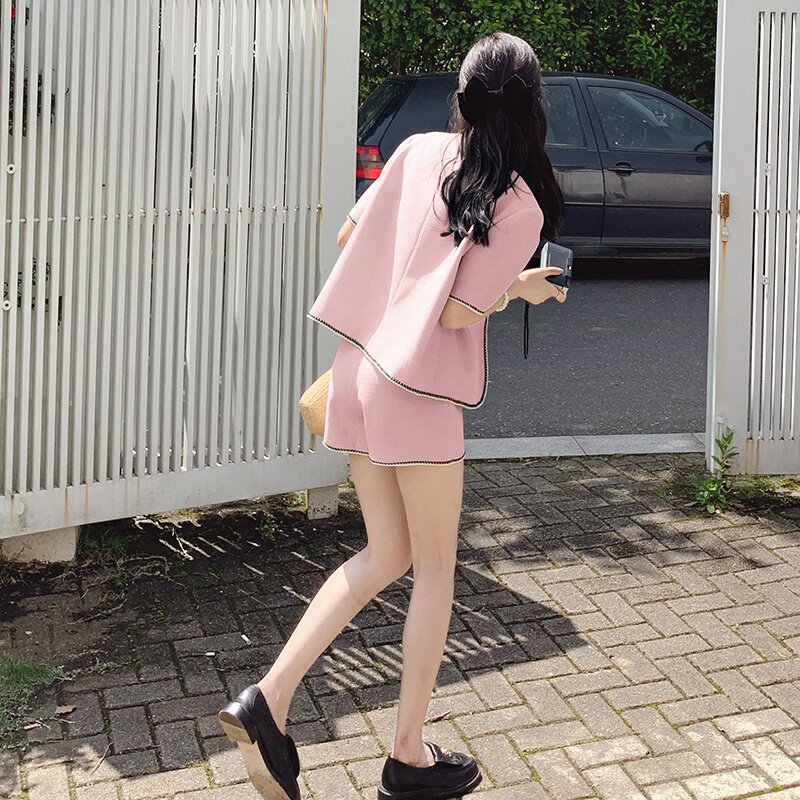 【现货+买家秀777P125K178】2025早春小香风时尚套装3色现货,女装套装/套裙,2C037