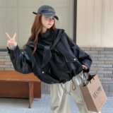 2025秋季新款皮衣短款帽子可卸RF2C290-6869#-P185-K275，女装皮衣，2C290