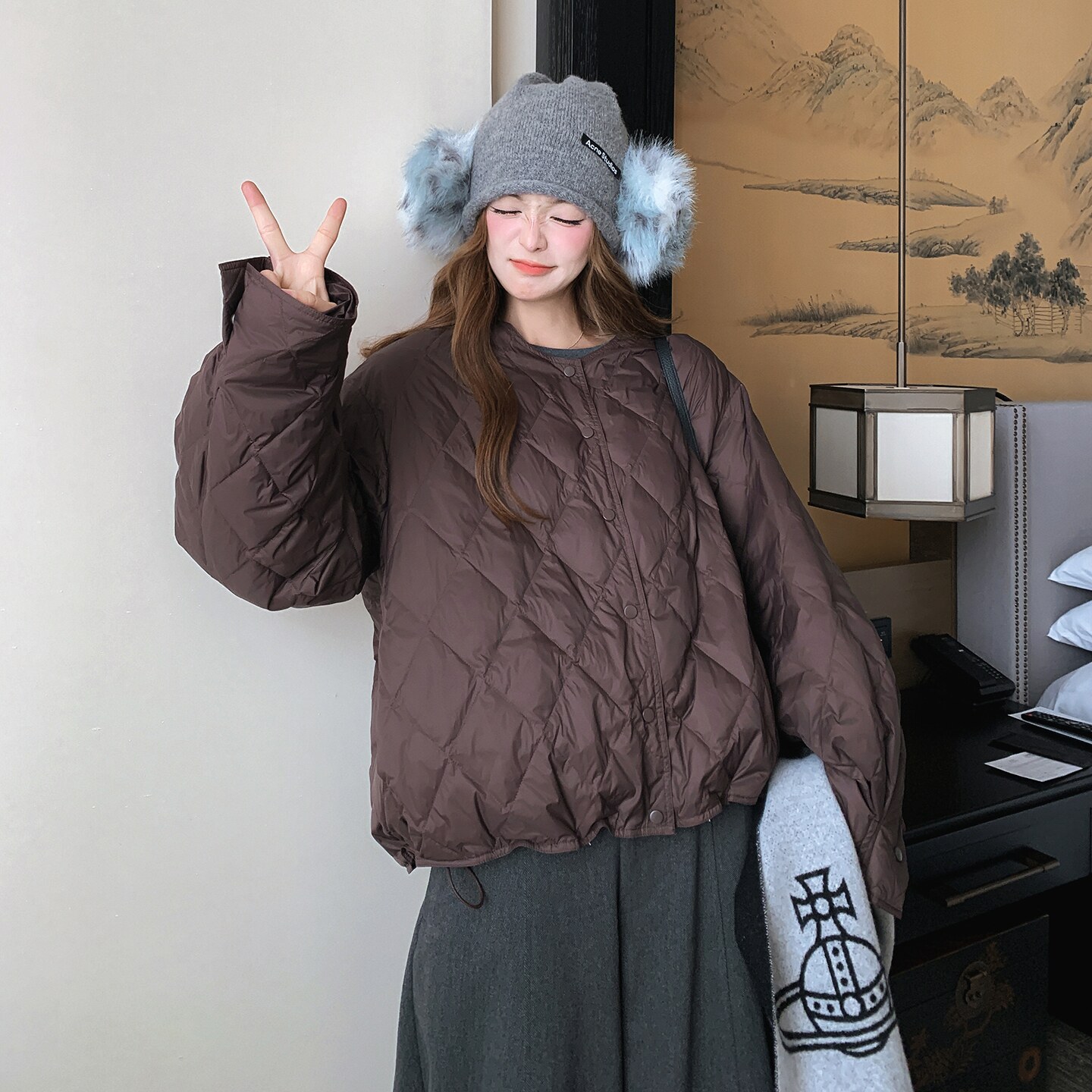 【新款】25冬季新款新标90轻薄羽绒服D101 P245K338图片