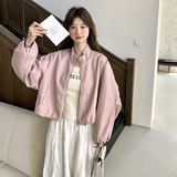 现货：春装新款时尚潮流休闲立领皮衣外套2C135-6872P145K228，女装短外套，2C135
