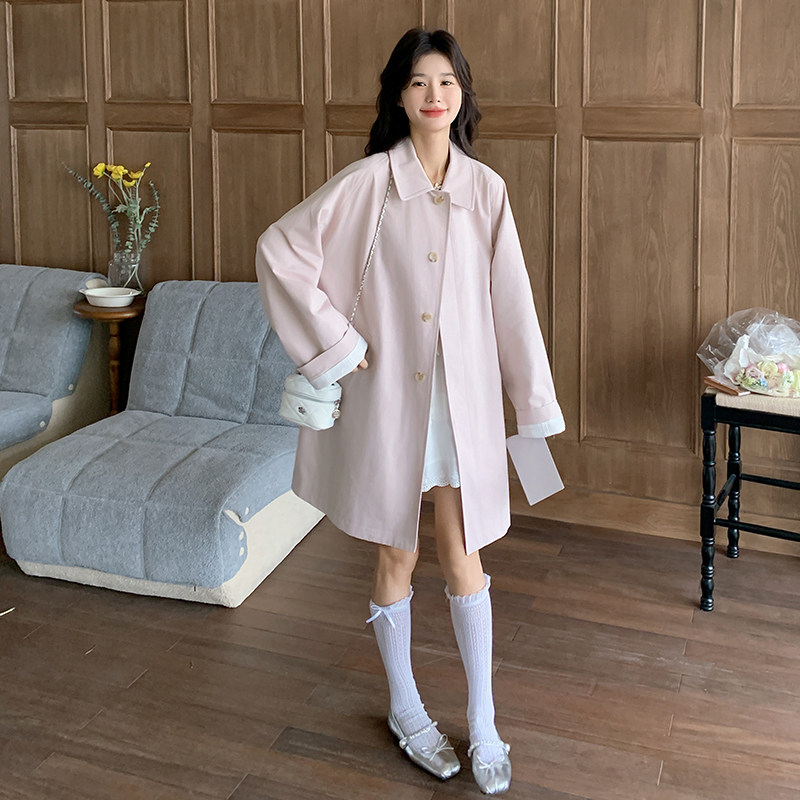 【新款】大货已出高品质蕾丝拼接风衣外套2C131-656-P165K228,女装短外套,2C131