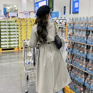 高级感今年流行风衣外套女中长款2023秋新款中长款韩系英伦风大衣图片