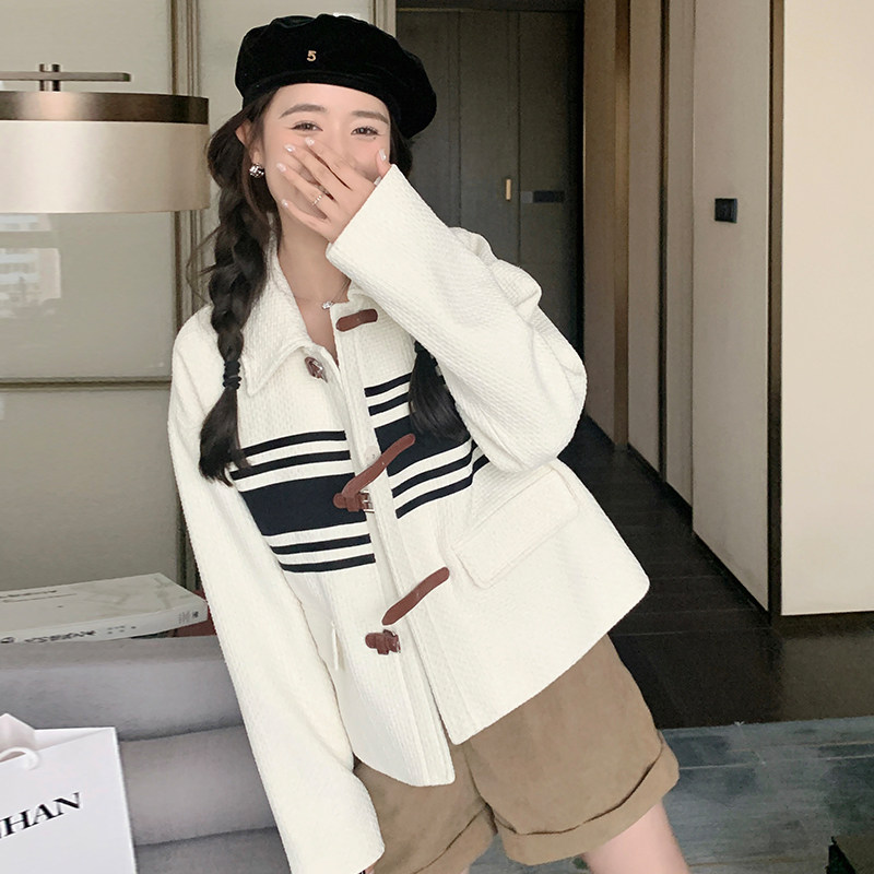 2026秋装新品通勤长袖小香拼色外套2559P165K228,女装短外套,2C103