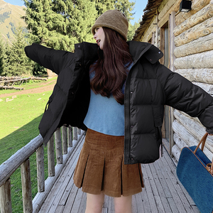 【原创】1C128-A20冬季羽绒服宽松短款白鸭绒外套 P275-K375图片