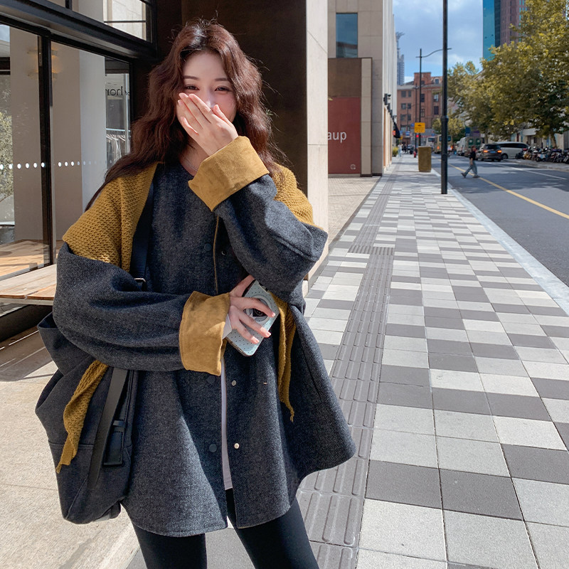6879-数据款大货出夹棉尼外套P185K278,女装羊绒大衣,2D034