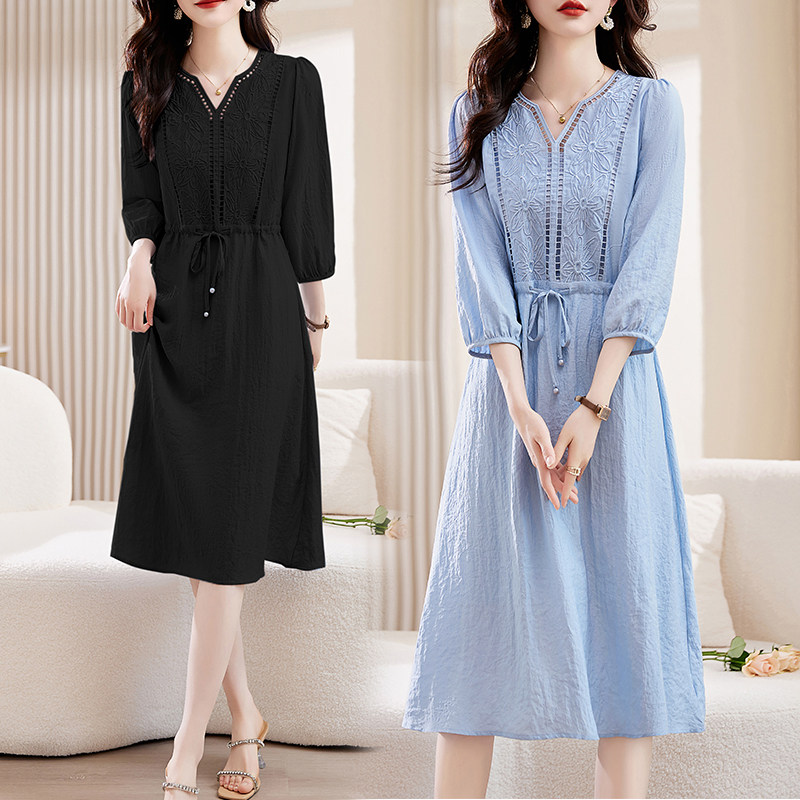24夏定位刺绣维多利亚仙女裙  8927 P105图片