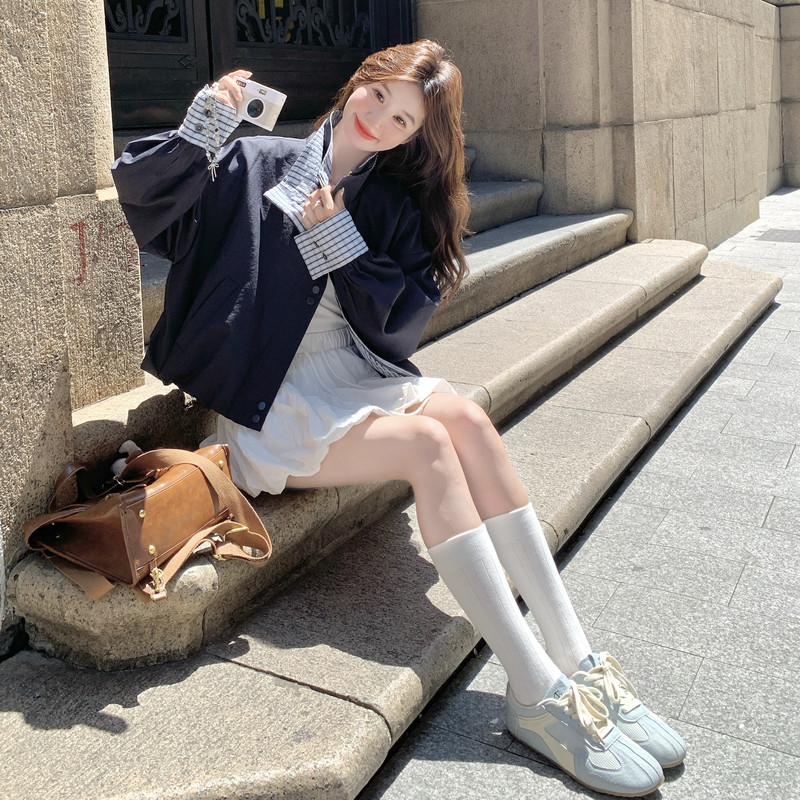 【现货】流量款格子拼接夹克088-7732P155K228,女装短外套,2C088
