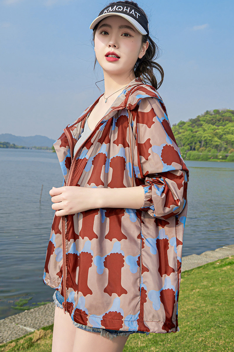 2025夏季新款防晒服印花RF2C290-2801#-P85-K138,女装防晒衣,2C290