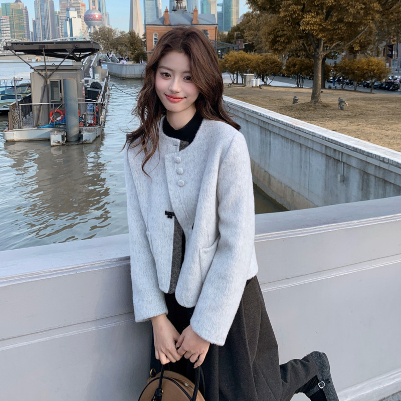 【新款】短款双面羊绒大衣2C115-2368-P215-K328,女装羊绒大衣,2C115