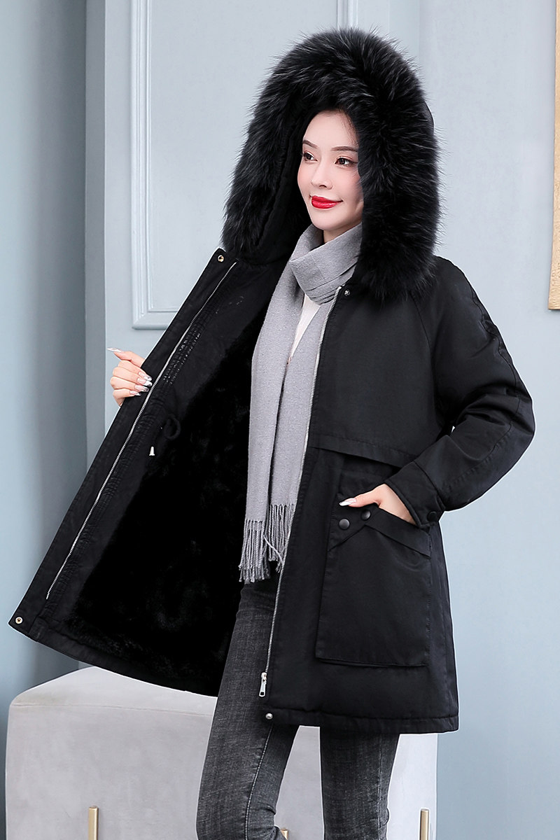 2025冬装加厚派克服带毛领，女装派克服，新感觉,女装派克服,新感觉