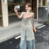 新款夏季时尚蕾丝拼接牛仔套装2C098-8575P165K238，女装套装/套裙，2C098