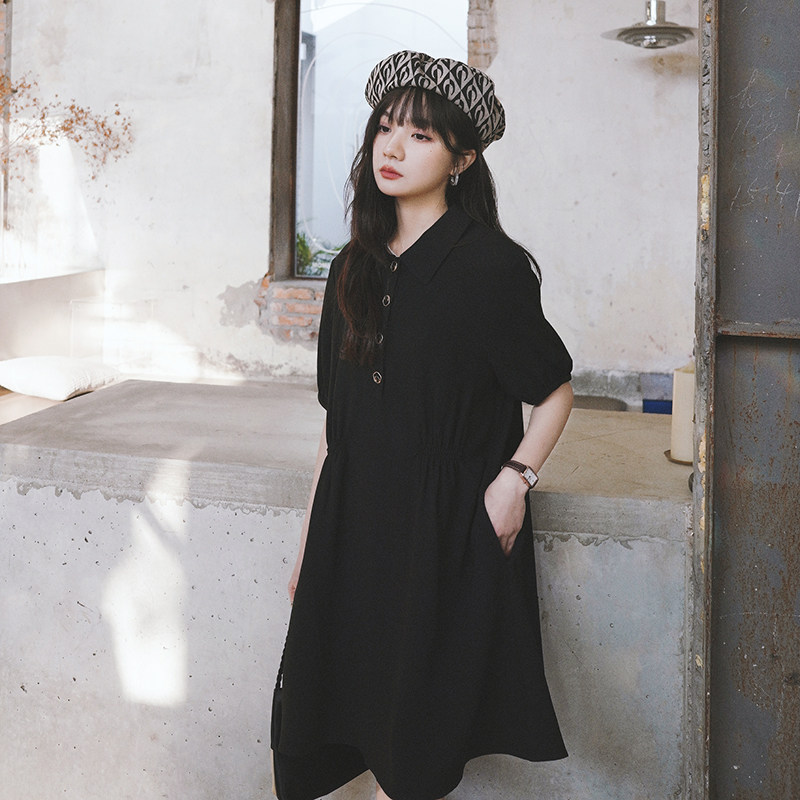 【档口】2026夏季玫瑰金属扣POLO裙连衣裙209-806-P95K148,女装连衣裙,2C069