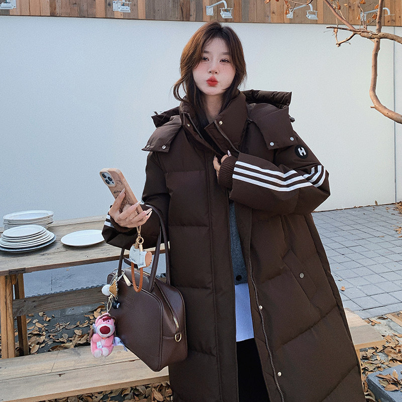 韩系超好看休闲气质羽绒服女2025冬新款高级感加厚保暖白鸭绒外套,女装羽绒服,2D008