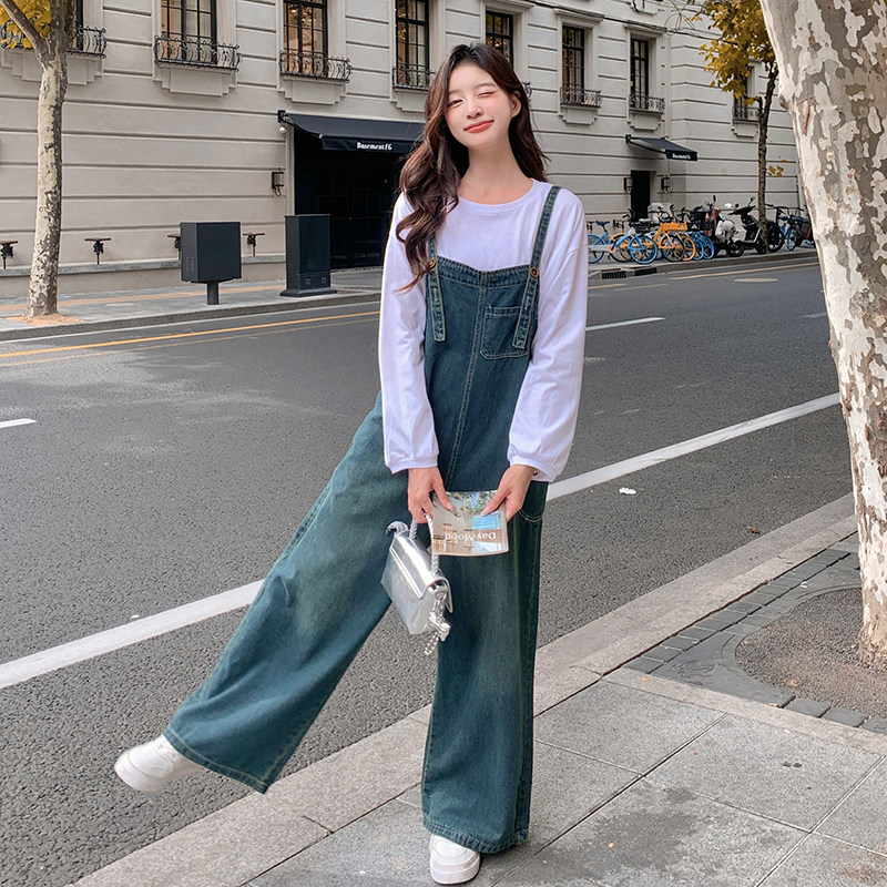 出货中牛仔背带裤宽松2C122-8861-P125-K188，女装连体裤，2C122