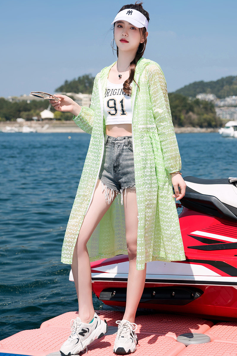 2025夏季新款防嗮服长款RF2C290-8101#-P85-138,女装防晒衣,2C290