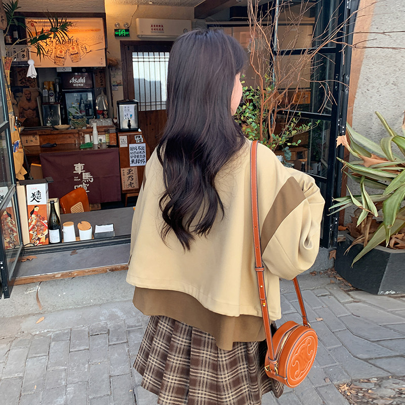 【已出大货】24年秋装新款美拉德风外套2C353--8616--p150--k228,女装短外套,2C353