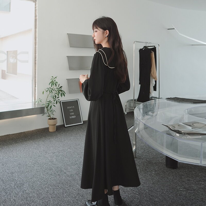 大货以备2025秋季新款双层领连衣裙061901P115K168,女装连衣裙,2C032