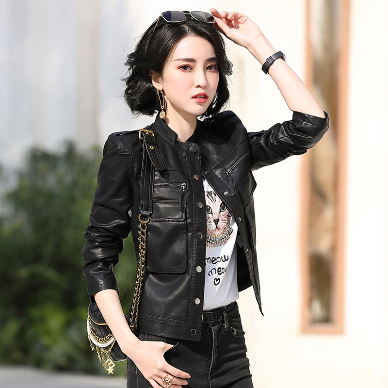 2025年春季女装女士精品皮衣,女装皮衣,锦绣伊人