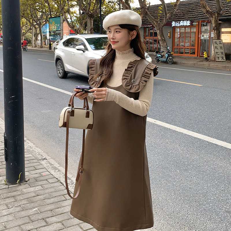 新款面料已下皮U背心打底背心连衣裙6025-P115-K168图片